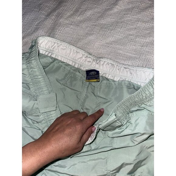 Men’s Aftco ORIGINAL FISHING SHORTS Size 42 Green - Picture 4 of 4